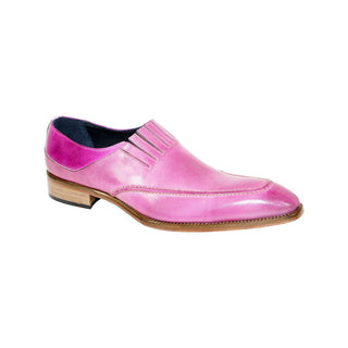 Duca Trani Pink/Fuscia Calf-Skin Leather Loafers (D1118)