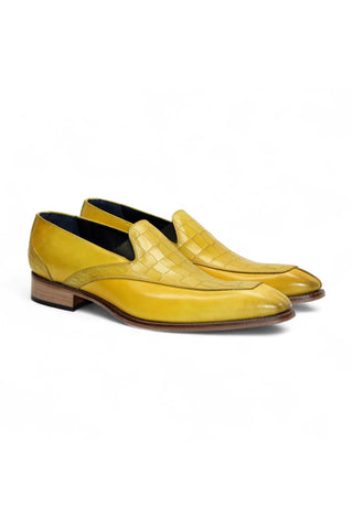 Duca Trento Men’s Shoes Crocodile Embossed Calf-Skin Leather Loafer (D1083)-AmbrogioShoes