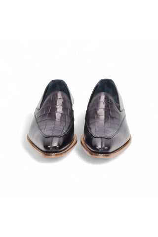 Duca Trento Men’s Shoes Crocodile Print Calf-Skin Leather Loafer (D1083)-AmbrogioShoes