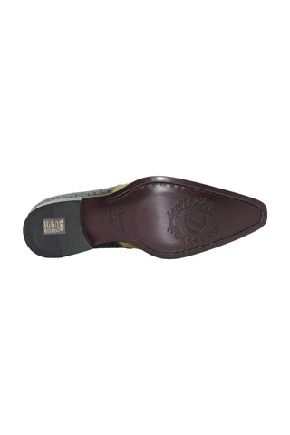 Duca Valentano Men’s Shoes Crocodile Embossed / Calf-Skin Leather Derby (D1089)-AmbrogioShoes