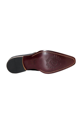 Duca Valentano Men’s Shoes Crocodile Embossed / Calf-Skin Leather Derby (D1089)-AmbrogioShoes