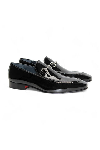 Duca Valenza Patent Slip-On Horse-bit Loafer (D1184)-AmbrogioShoes