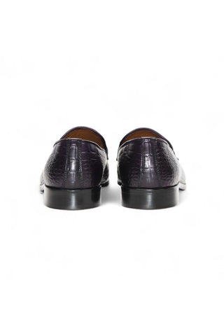 Duca Vasto Embossed Leather Horse-bit Loafer-AmbrogioShoes