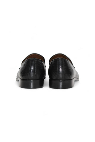 Duca Vasto Embossed Leather Horse-bit Loafer-AmbrogioShoes