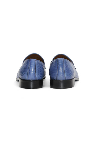 Duca Vasto Embossed Leather Horse-bit Loafer-AmbrogioShoes