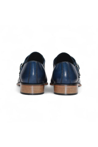 Duca Vergato Leather Double-Monk Strap-AmbrogioShoes
