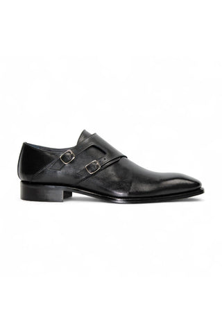 Duca Vergato Leather Double-Monk Strap