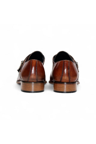 Duca Vergato Men’s Shoes Calf-Skin Leather Double-Monk Strap (D1098)-AmbrogioShoes