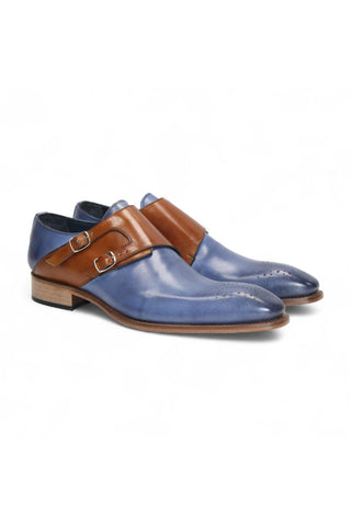 Duca Vergato Men’s Shoes Calf-Skin Leather Double-Monk Strap (D1098)-AmbrogioShoes