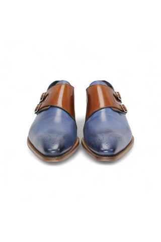Duca Vergato Men’s Shoes Calf-Skin Leather Double-Monk Strap (D1098)-AmbrogioShoes
