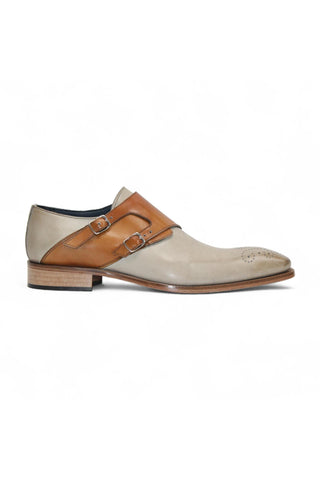 Duca Vergato Men’s Shoes Calf-Skin Leather Double-Monk Strap (D1098)-AmbrogioShoes