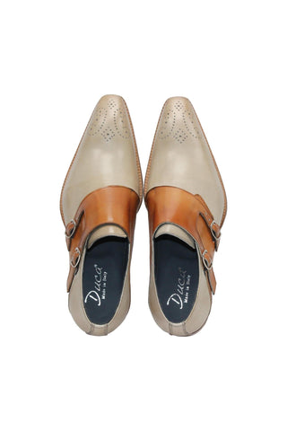 Duca Vergato Men’s Shoes Calf-Skin Leather Double-Monk Strap (D1098)-AmbrogioShoes
