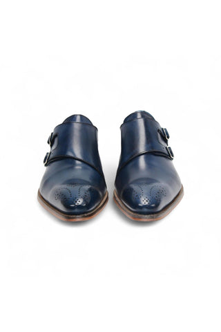 Duca Vergato Men’s Shoes Calf-Skin Leather Double-Monk Strap (D1098)-AmbrogioShoes