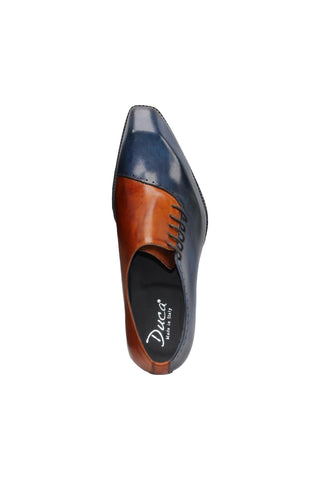Duca Veroli Men’s Shoes Leather Oxford (D1135)-AmbrogioShoes