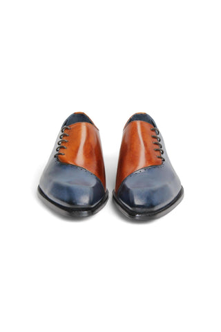 Duca Veroli Men’s Shoes Leather Oxford (D1135)-AmbrogioShoes