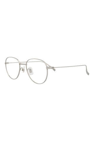 Dunhill DU0007O Semimatte Silver Eyeglasses-AmbrogioShoes