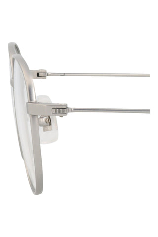 Dunhill DU0007O Semimatte Silver Eyeglasses-AmbrogioShoes
