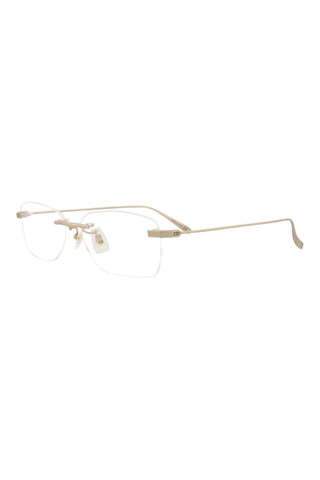 Dunhill DU0010OJ Semimatte Light Gold Eyeglasses-AmbrogioShoes