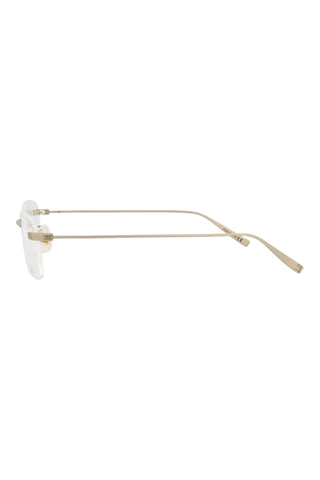 Dunhill DU0010OJ Semimatte Light Gold Eyeglasses-AmbrogioShoes