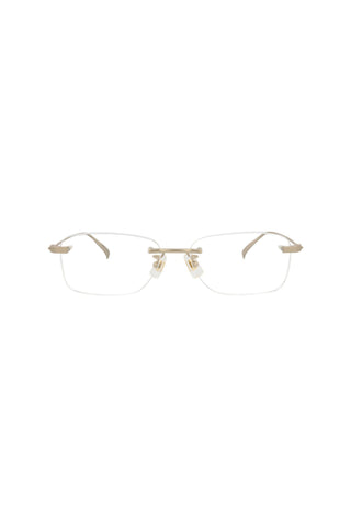 Dunhill DU0010OJ Semimatte Light Gold Eyeglasses-AmbrogioShoes