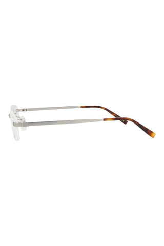 Dunhill DU0017OJ Semimatte Silver Eyeglasses-AmbrogioShoes