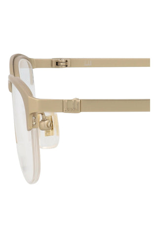 Dunhill DU0019OJ Semimatte Light Gold Eyeglasses-AmbrogioShoes