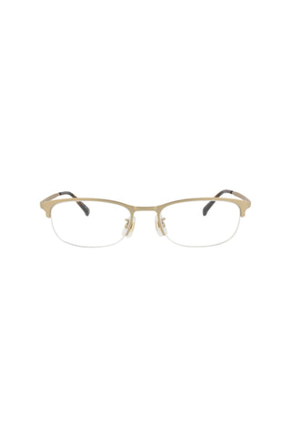 Dunhill DU0019OJ Semimatte Light Gold Eyeglasses-AmbrogioShoes