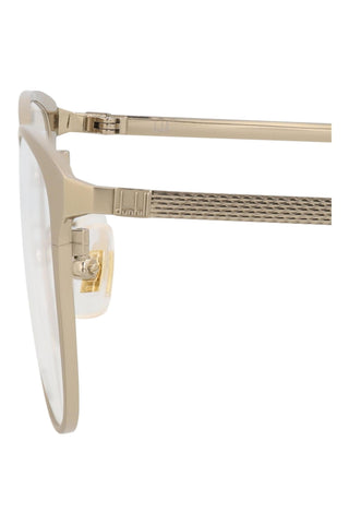 Dunhill DU0041OA Semimatte Light Gold Eyeglasses-AmbrogioShoes