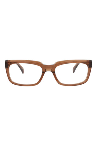 Dunhill DU0056O TRANSPARENT BROWN Eyeglasses-AmbrogioShoes