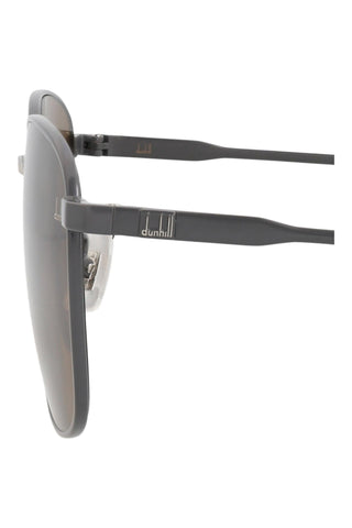 Dunhill DU0065S Semimatte Varnished Dark Grey/ Silver Sunglasses-AmbrogioShoes