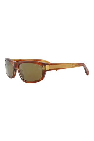Dunhill DU0077S TRANSPARENT YELLOW/FLAMED LIGHT BROWN HAVANA Sunglasses-AmbrogioShoes