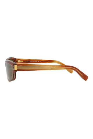 Dunhill DU0077S TRANSPARENT YELLOW/FLAMED LIGHT BROWN HAVANA Sunglasses-AmbrogioShoes