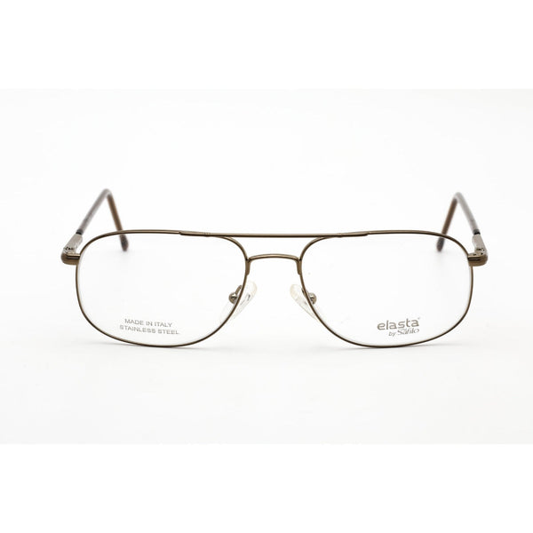 Elasta 7020 Eyeglasses Brown / Clear Lens-AmbrogioShoes