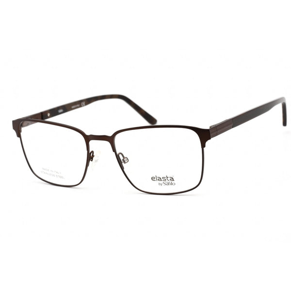 Elasta E 3124 Eyeglasses Matte Brown / Clear Lens-AmbrogioShoes