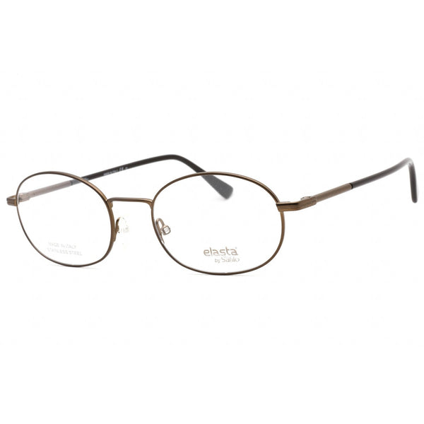 Elasta E 7247 Eyeglasses Matte Brown / Clear Lens-AmbrogioShoes