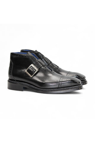 Emilio Franco Aldo Calf-Skin Leather Buckle Boot (EF1238)-AmbrogioShoes