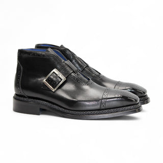 Emilio Franco Aldo Men's Shoes Calf-Skin Leather Buckle Boot (EF1238)-AmbrogioShoes