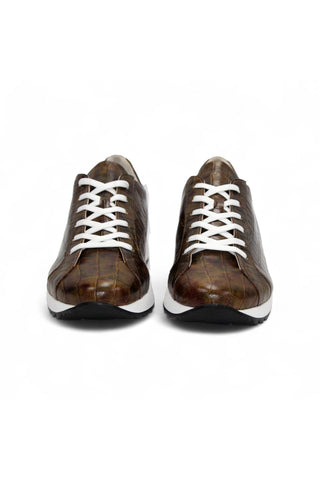 Emilio Franco Alfio Crocodile Embossed Calf-Skin Leather Sneaker (EF1005)-AmbrogioShoes