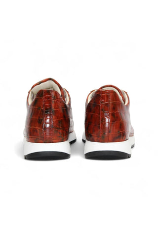 Emilio Franco Alfio Crocodile Embossed Calf-Skin Leather Sneaker (EF1005)-AmbrogioShoes