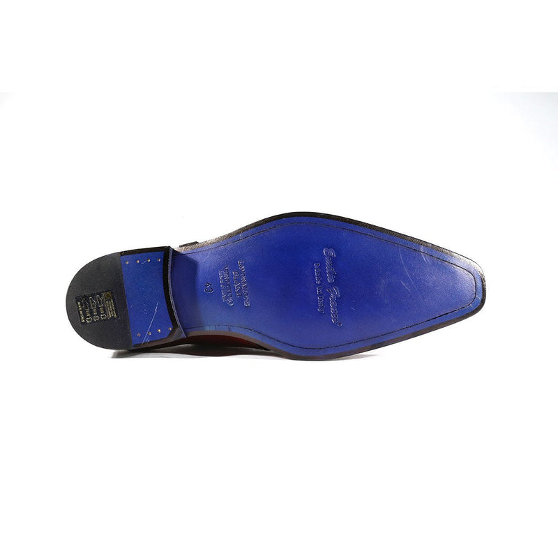 Emilio Franco Baldo Men's Designer Shoes Antique Red Calf-Skin Leather Monkstraps Loafers (EFS3602)-AmbrogioShoes