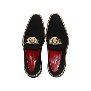 Emilio Franco Couture EF102 Men's Shoes Suede Leather Horse-Bit Loafer (EFC1006)-AmbrogioShoes