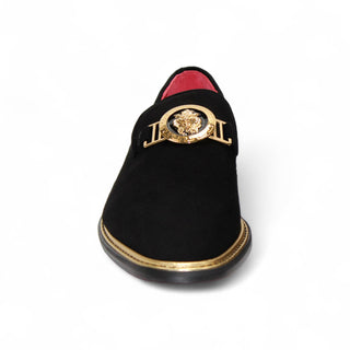 Emilio Franco Couture EF102 Men's Shoes Suede Leather Horse-Bit Loafer (EFC1006)-AmbrogioShoes