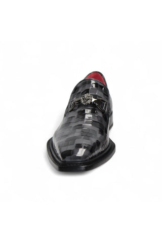 Emilio Franco Couture Narciso Crocodile Embossed Calf-Skin Leather Horse-Bit Loafer (EFC1108)-AmbrogioShoes