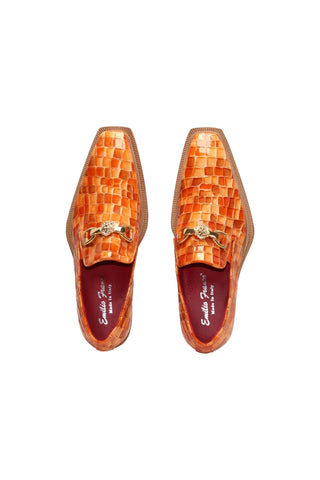 Emilio Franco Couture Narciso Crocodile Embossed Calf-Skin Leather Horse-Bit Loafer (EFC1108)-AmbrogioShoes