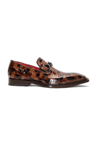 Emilio Franco Couture Narciso Crocodile Embossed Calf-Skin Leather Horse-Bit Loafer (EFC1108)-AmbrogioShoes