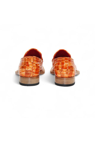 Emilio Franco Couture Narciso Crocodile Embossed Leather Horse-Bit Loafer (EFC1108)