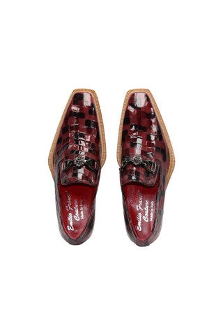 Emilio Franco Couture Narciso Crocodile Embossed Leather Horse-Bit Loafer (EFC1108)
