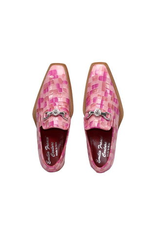Emilio Franco Couture Narciso Crocodile Embossed Leather Horse-Bit Loafer (EFC1108)