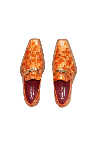 Emilio Franco Couture Narciso Crocodile Print Calf-Skin Leather Horse-Bit Loafer (EFC1108)-AmbrogioShoes