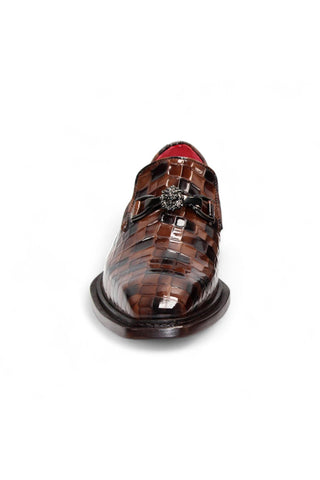 Emilio Franco Couture Narciso Crocodile Print Calf-Skin Leather Horse-Bit Loafer (EFC1108)-AmbrogioShoes